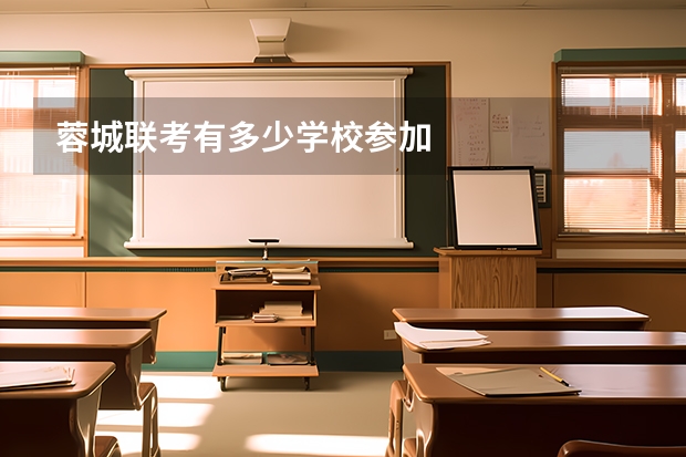 蓉城联考有多少学校参加