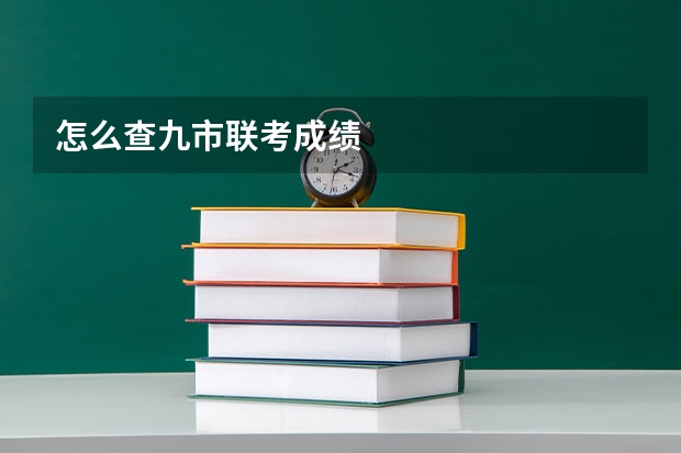 怎么查九市联考成绩